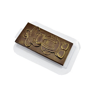 картинка Пластиковая форма для шоколада - "Бычок" 