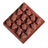 картинка Форма для льда и кондитерских украшений "Кошки", 18*17*2см., 16 ячеек картинка Форма для льда и кондитерских украшений "Кошки", 18*17*2см., 16 ячеек