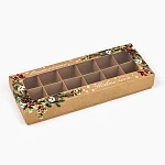 картинка Коробка для 12-ти конфет "Новогодняя ботаника", 3,8*10,5*26,5см. картинка Коробка для 12-ти конфет "Новогодняя ботаника", 3,8*10,5*26,5см.